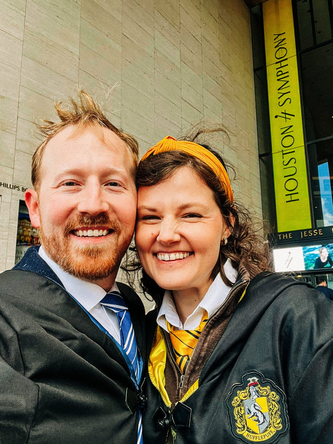photo of Josh and Jen at the Houston Symphony for Harry Potter
