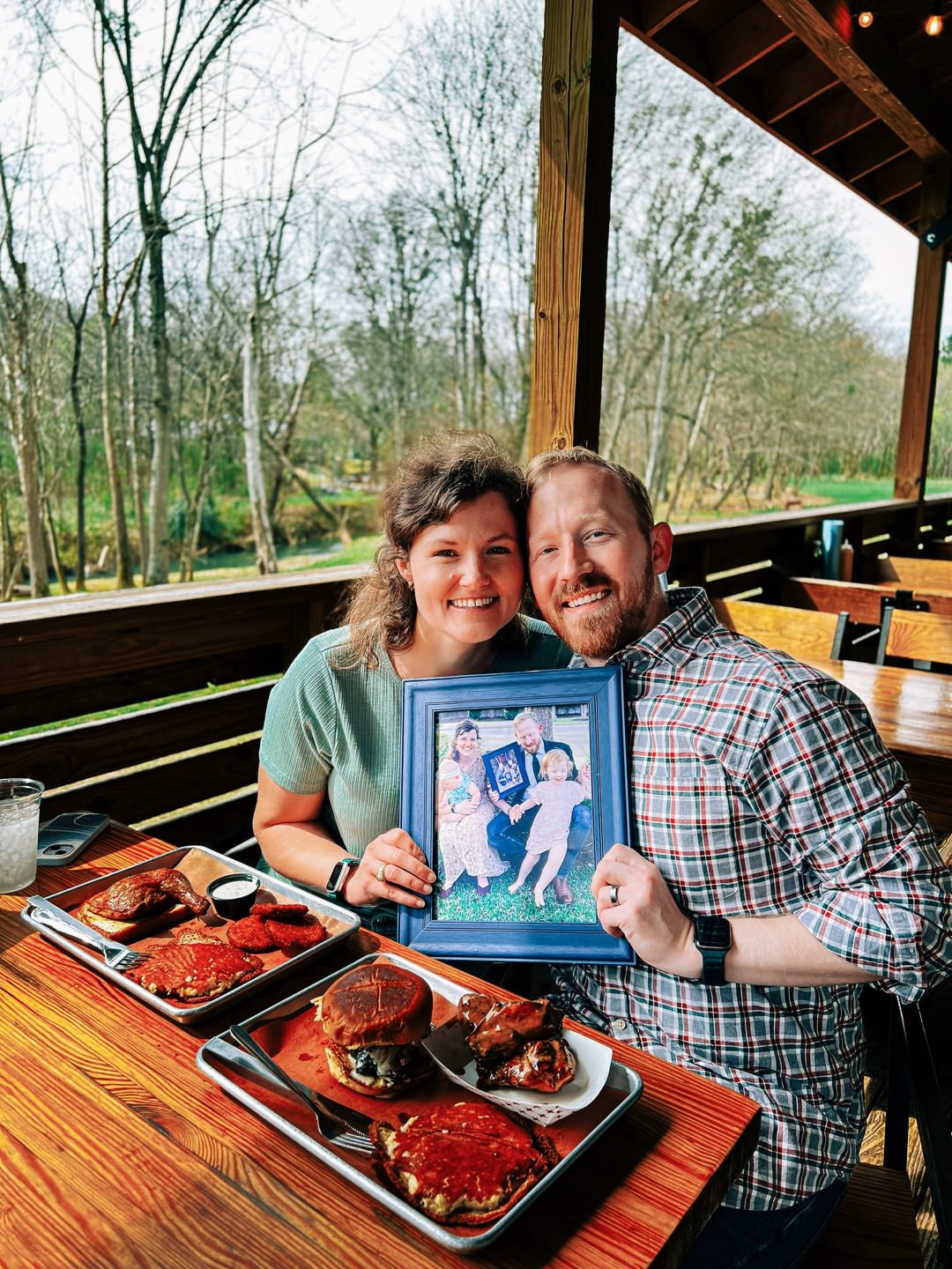 photo of Jen and Josh on our anniversary in Alabama