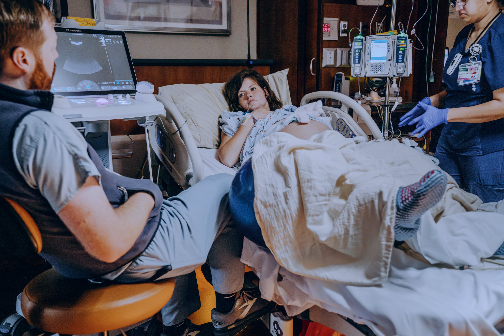 brief consult before active labor and heading to the operating room