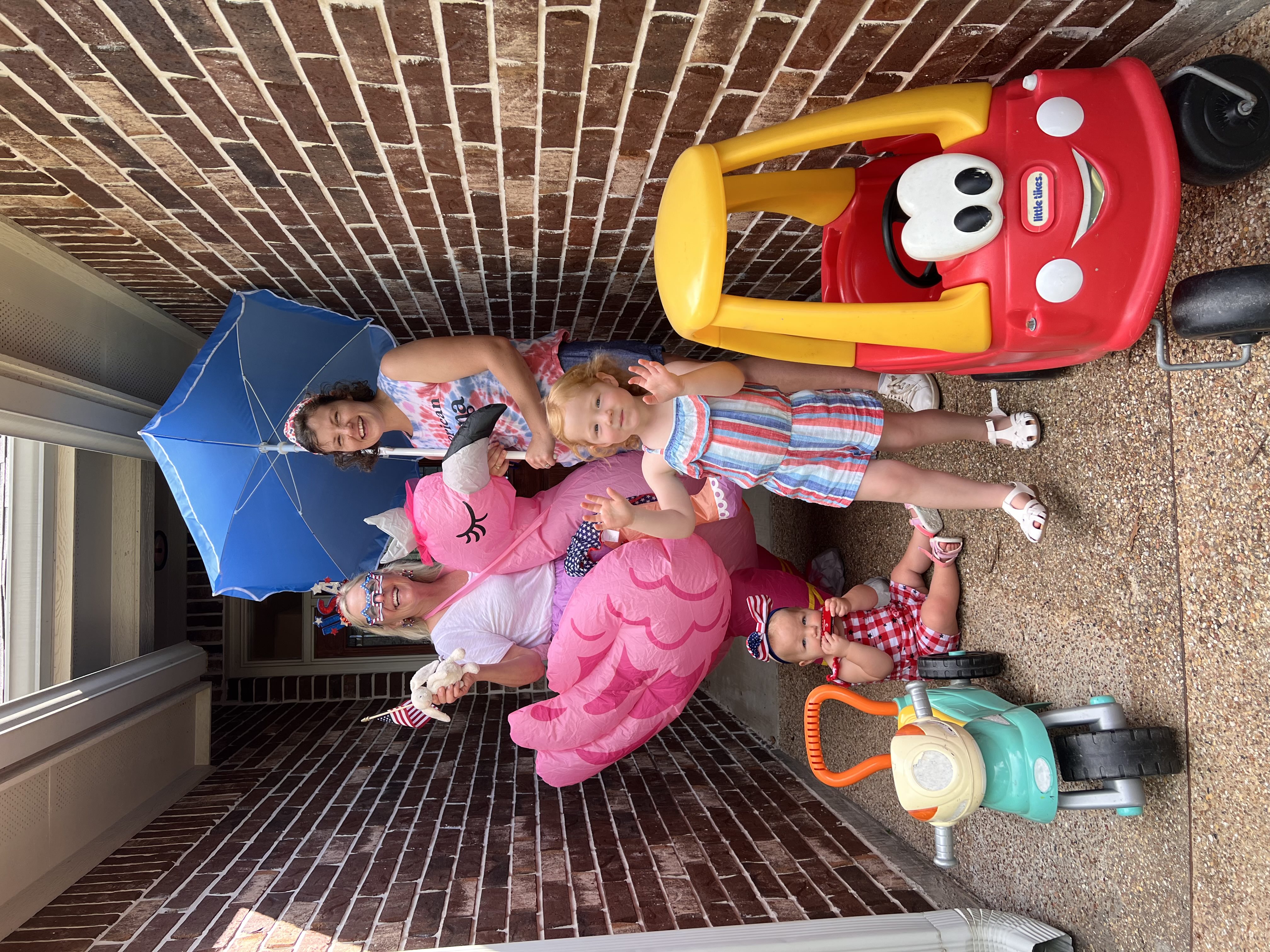 photo of Lolli, Jen, Ellie, and Emmie enjoying summer whimsy